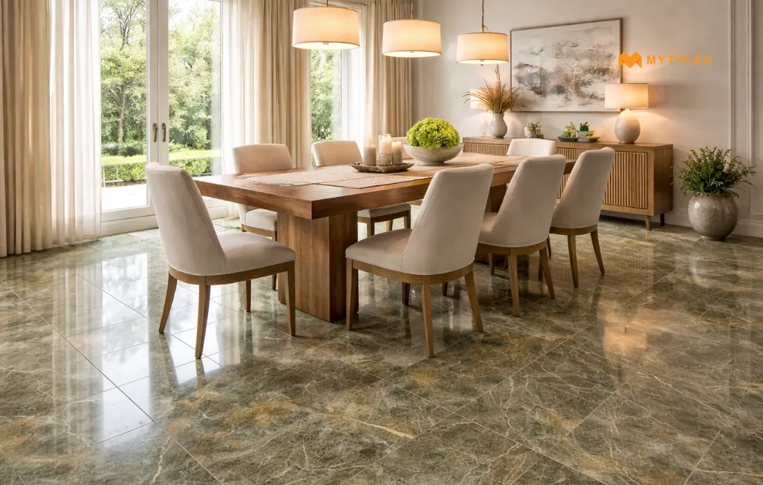 Marble Tile in Dining Table